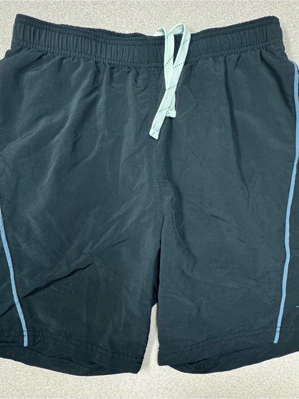 Tommy Bahama Black Men's Swim Shorts with White Mesh Lining and White Drawstring